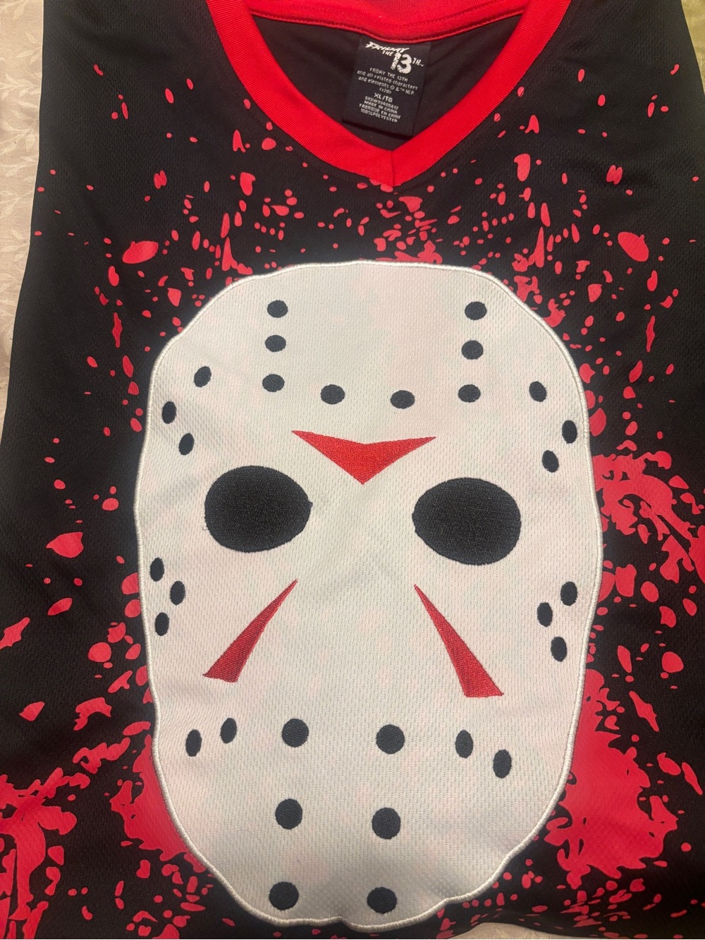Friday the 13th hockey mask Jersey size XL